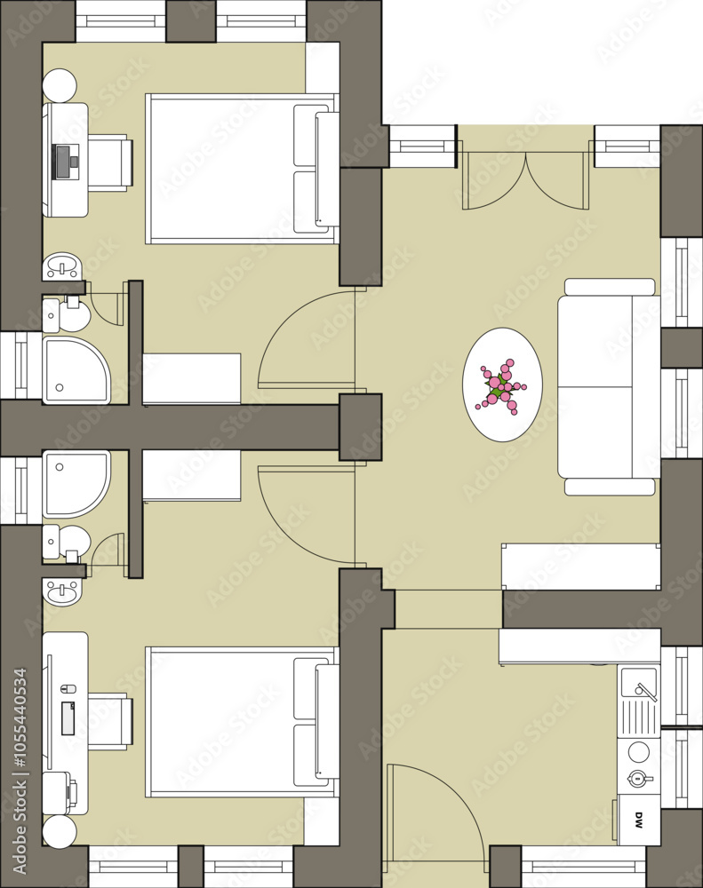 drawing of a house