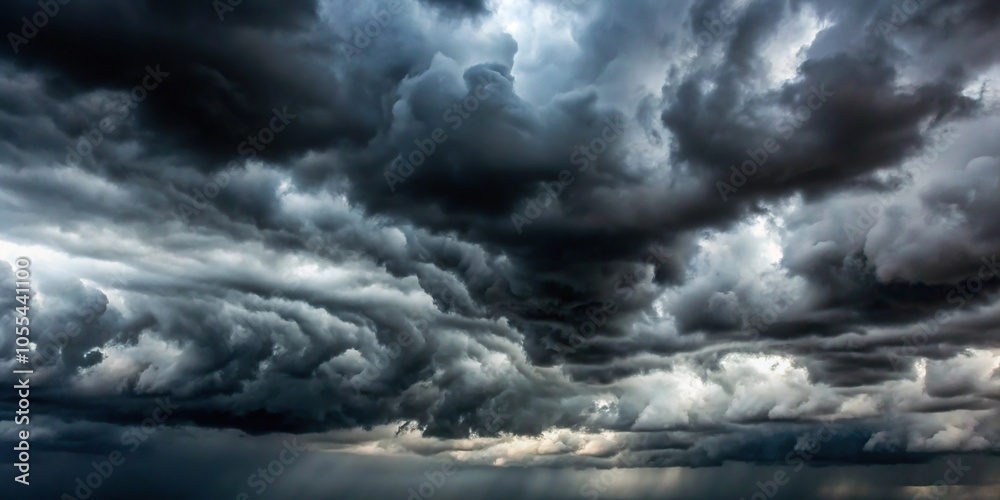 Clouds are thick and gray with dark shadows forming inside them., cloud, dark, stormy, atmospheric, thunderous Clouds are thick and gray with dark shadows forming inside them., cloud, dark, stormy, atmospheric, thunderous