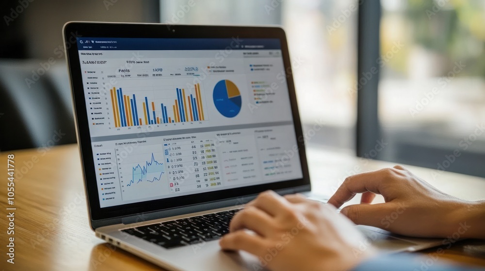 A digital tablet displaying a comprehensive financial chart with various indicators and trend lines representing profit growth A digital tablet displaying a comprehensive financial chart with various indicators and trend lines representing profit growth
