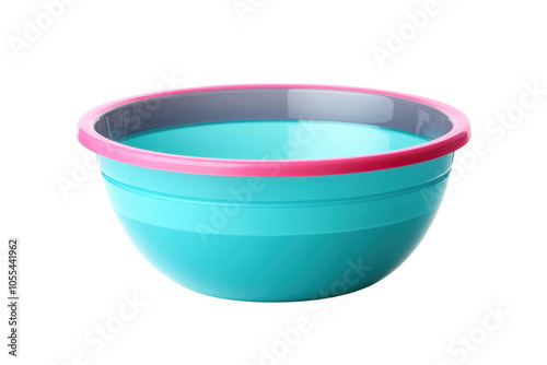 A colorful mixing bowl ready for culinary adventures in a bright kitchen setting