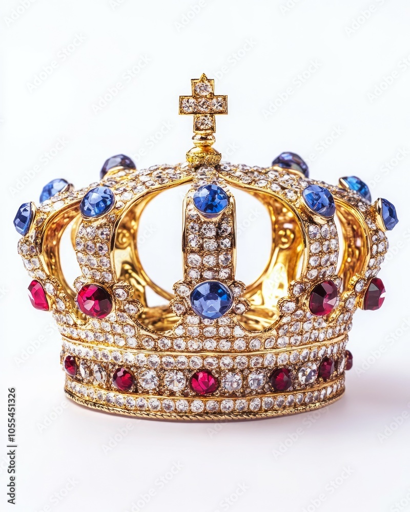 crown on white studio background crown on white studio background