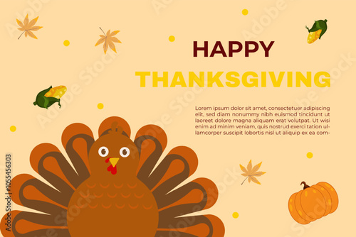 turkey background template for thanksgiving photo