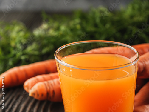 Fresh Orange Carrots from the Garden, Juicy, Organic, and Ripe for a Healthy Vegan Diet