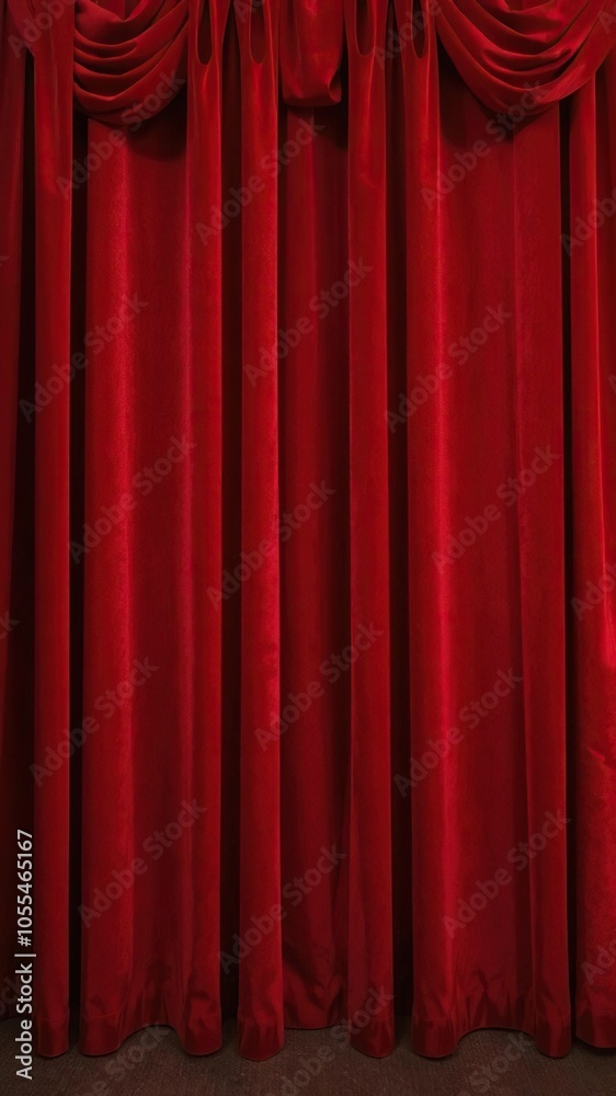 High quality image of red velvet movie theater curtain, red, background High quality image of red velvet movie theater curtain, red, background