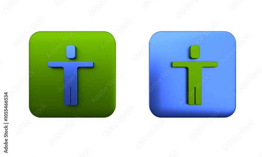 Colorful Head hunting icon isolated on white background. Business target or Employment sign. Human resource and recruitment for business. Square button. 3D render illustration Colorful Head hunting icon isolated on white background. Business target or Employment sign. Human resource and recruitment for business. Square button. 3D render illustration