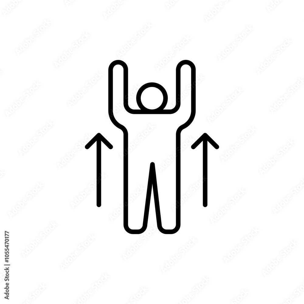 Self improvement outline icons, minimalist vector illustration ,simple transparent graphic element .Isolated on white background Self improvement outline icons, minimalist vector illustration ,simple transparent graphic element .Isolated on white background