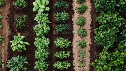 Aerial View of a Garden