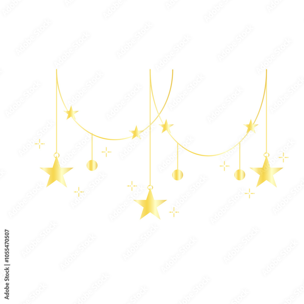 Elegant Gold Hanging New Year Ball Elegant Gold Hanging New Year Ball