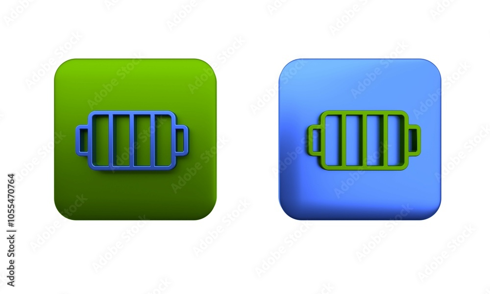 Colorful Barbecue grill icon isolated on white background. BBQ grill party. Square button. 3D render illustration Colorful Barbecue grill icon isolated on white background. BBQ grill party. Square button. 3D render illustration