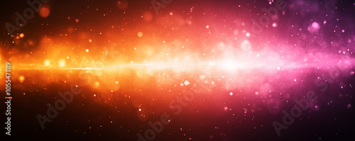 Vibrant abstract wallpaper with glowing pink, orange, and red gradient hues, featuring dynamic light flares and sparkling particles. Perfect for futuristic, cosmic, or energy-themed backgrounds.