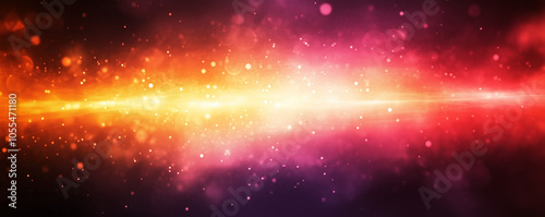 Vibrant abstract wallpaper with glowing pink, orange, and red gradient hues, featuring dynamic light flares and sparkling particles. Perfect for futuristic, cosmic, or energy-themed backgrounds.