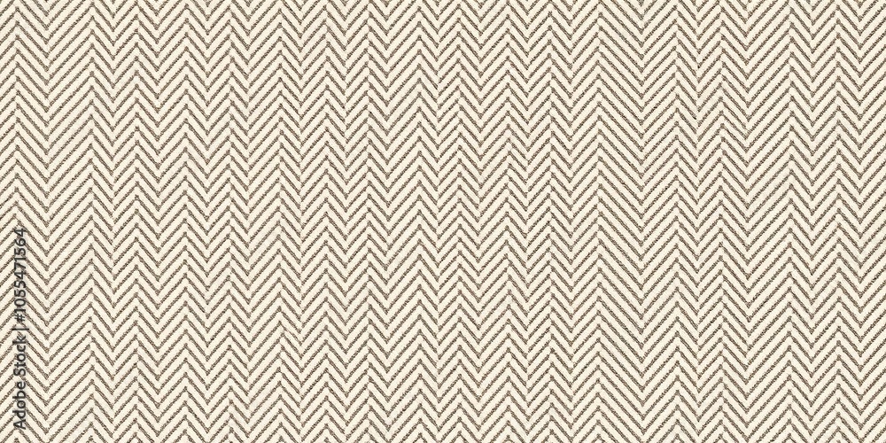 Fototapeta premium Soft and cozy wool wallpaper in a subtle beige and cream herringbone pattern, domestic, material, interior design