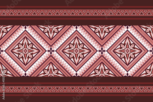 Vintage fabric red pink color tone pattern
