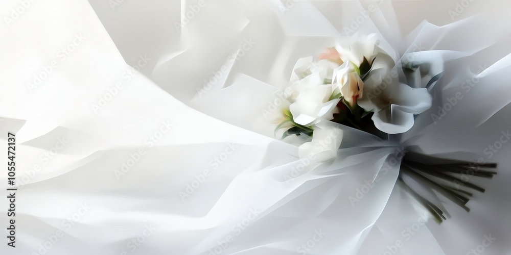 A radiant bouquet of flowers wrapped in high fidelity A radiant bouquet of flowers wrapped in high fidelity