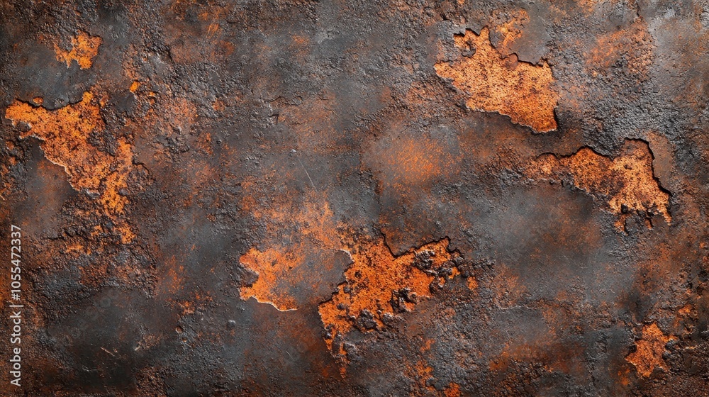 Industrial metal background with fine rust detail, corroded spots forming organic patterns, rich brown and orange tones, macro texture focused Industrial metal background with fine rust detail, corroded spots forming organic patterns, rich brown and orange tones, macro texture focused
