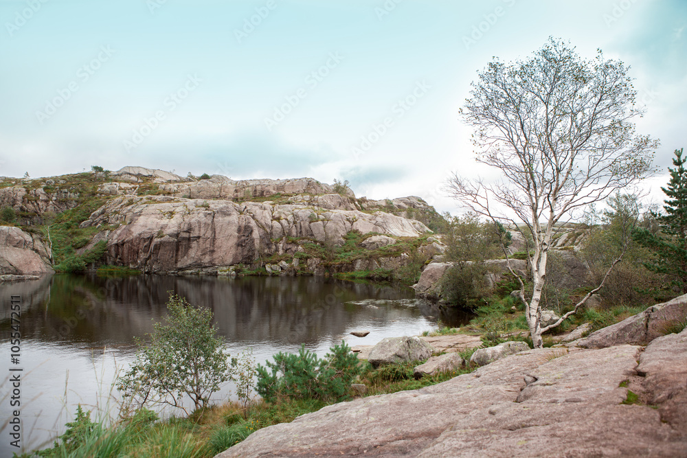 the mountain lake among Norway the mountain lake among Norway
