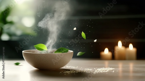 Wallpaper Mural A bowl of jasmine and rose aromatics in high fidelity Torontodigital.ca