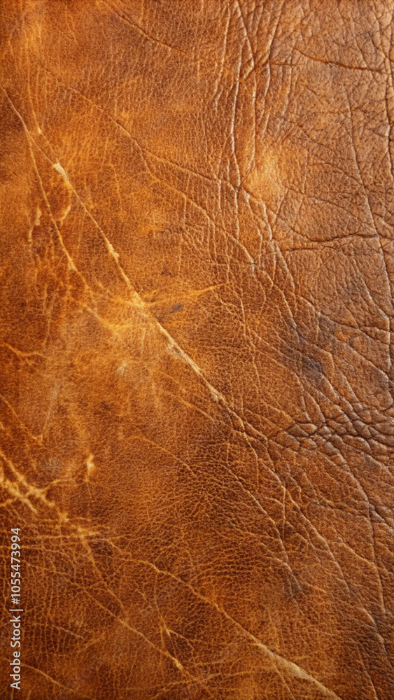 Fototapeta premium Closeup of Brown Leather Texture