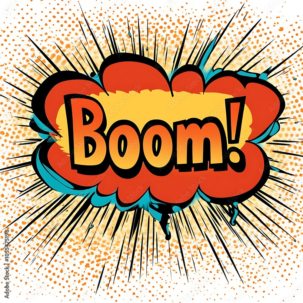 Cartoon comic bubble with 