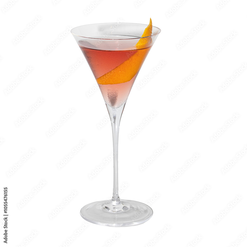 Aromatic Pink Martini: A classic Martini cocktail with a pink hue, garnished with a delicate orange peel. The perfect drink for a sophisticated evening out. Aromatic Pink Martini: A classic Martini cocktail with a pink hue, garnished with a delicate orange peel. The perfect drink for a sophisticated evening out.