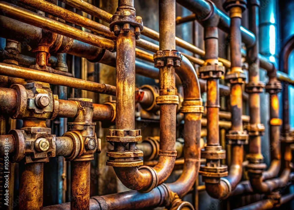 Macro Photography of Boiler Heating Pipes for Industrial Applications and Maintenance Insights Macro Photography of Boiler Heating Pipes for Industrial Applications and Maintenance Insights
