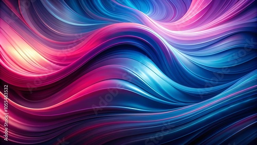 Abstract Swirling Hues of Violet, Blue, and Pink in a Dynamic, Fluid Composition