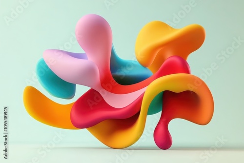 Exploring dynamic abstract shapes in fluid motion a colorful journey through art and creativity