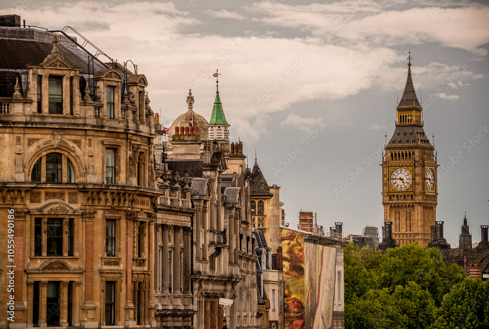 Fototapeta premium Vista da cidade de Londres com o Big Ben