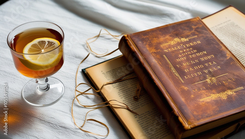 Wallpaper Mural a cup of tea and a book Torontodigital.ca