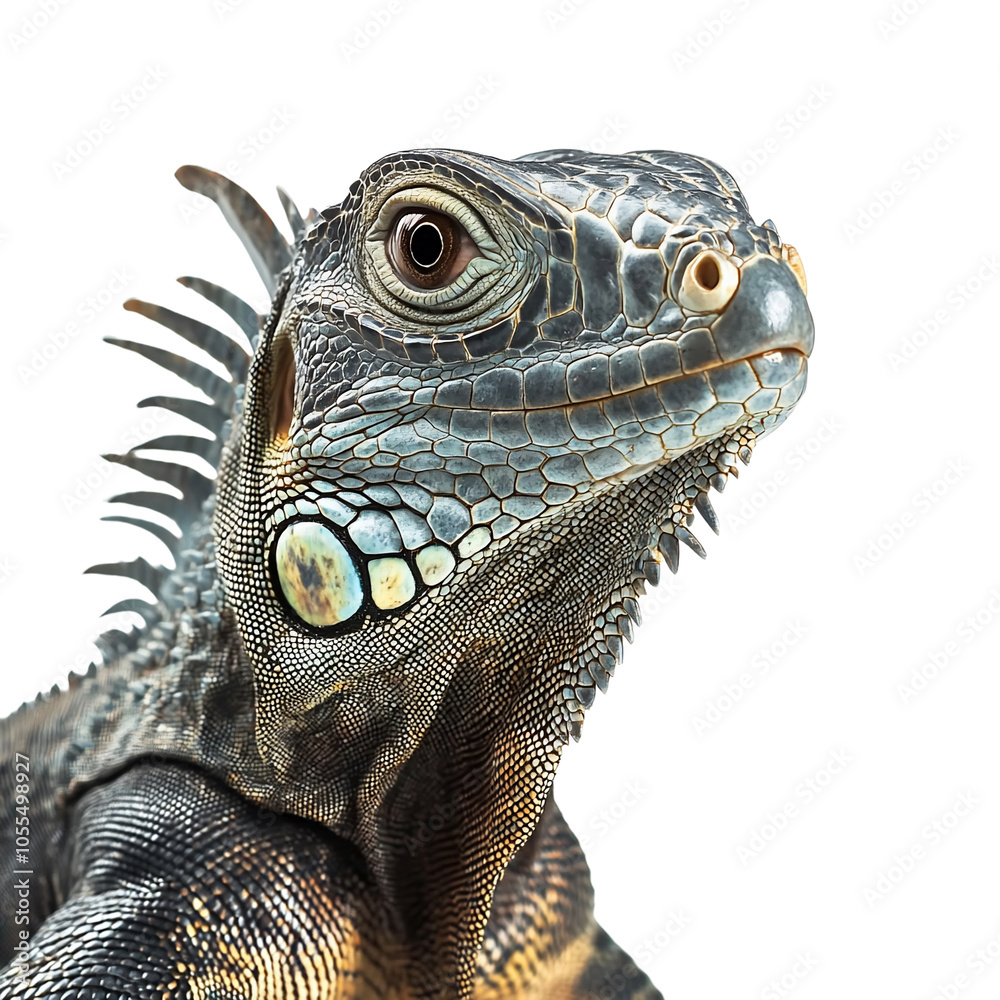 Close-up of a lizard showcasing its intricate scales and features. Close-up of a lizard showcasing its intricate scales and features.