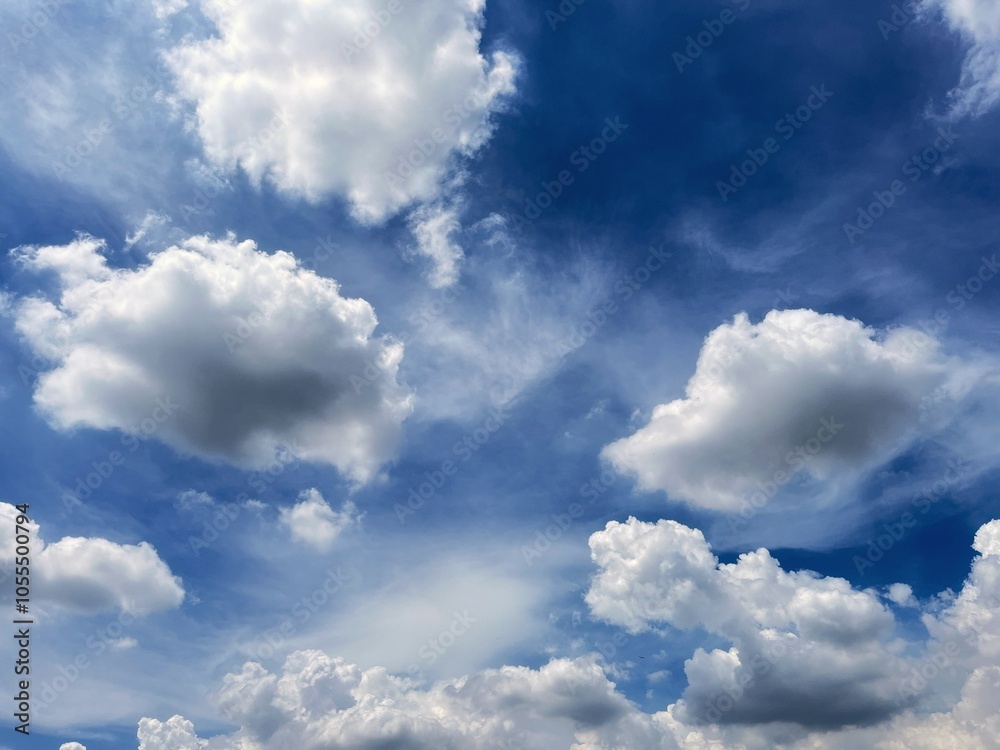 Obraz premium blue sky with clouds