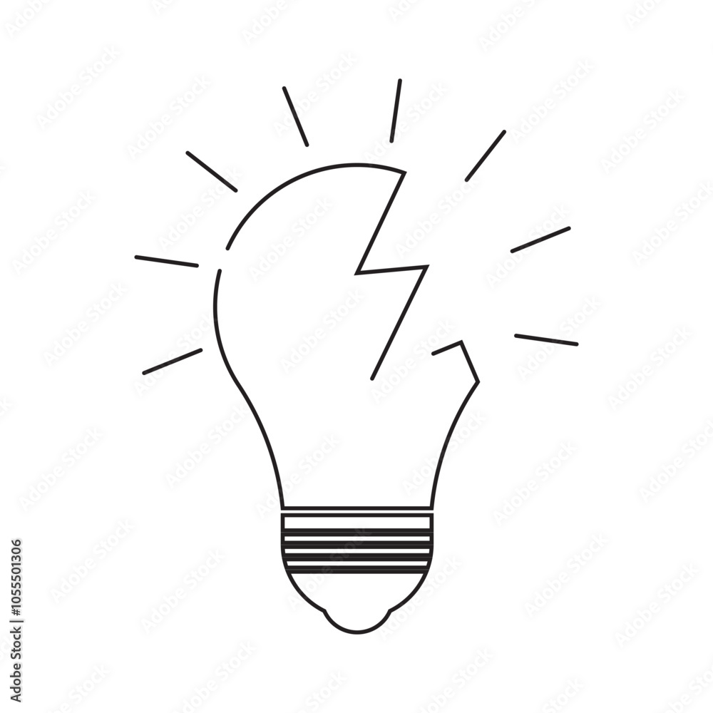 Bulb technology ilustration logo vector Bulb technology ilustration logo vector