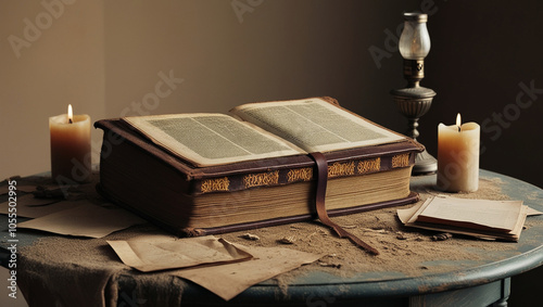 Wallpaper Mural dusty old book Torontodigital.ca