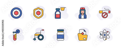 Medical & Healthcare Icons: Illustrating Care, Wellness, and Essential Health Solutions