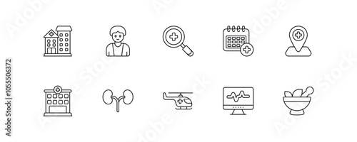 Medical & Healthcare Icons: Illustrating Care, Wellness, and Essential Health Solutions