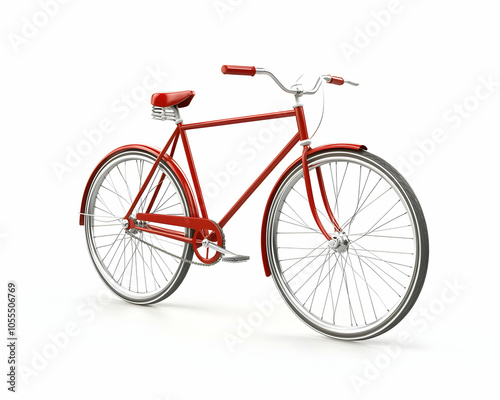 Simple and Bold Bike Symbol, Isolated on white background 