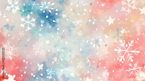 watercolor pattern christmas background