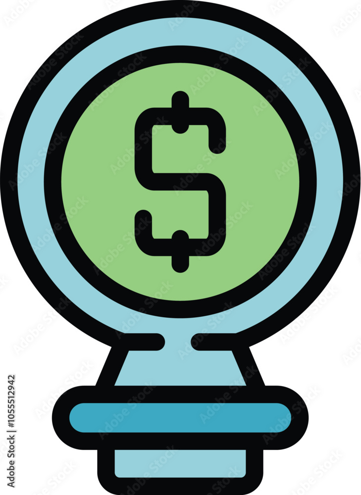 Money making machine is generating dollar currency in this icon about passive income and business