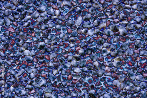 Closeup of beautiful facial washed terrazzo art, artistic, artwork,abstract backdrop,Kaohsiung,Taiwan. For Pattern effect branding,calendar,postcard,screensaver,wallpaper,poster,banner,cover,website.