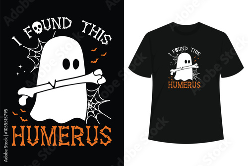 I Found This Humerus Funny Ghost Nurse Halloween T-Shirt