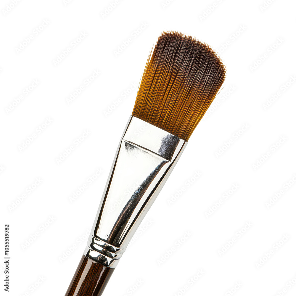 Fototapeta premium Professional Makeup Brush for Flawless Application, isolated, transparent background, white background, no background