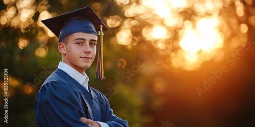 Congratulations on your graduation!  This banner is perfect for celebrating this special achievement with a photo and a graduation cap.