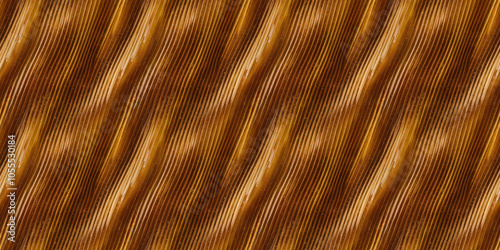 A textured acrylic surface with undulating ridges in a semi-transparent amber color