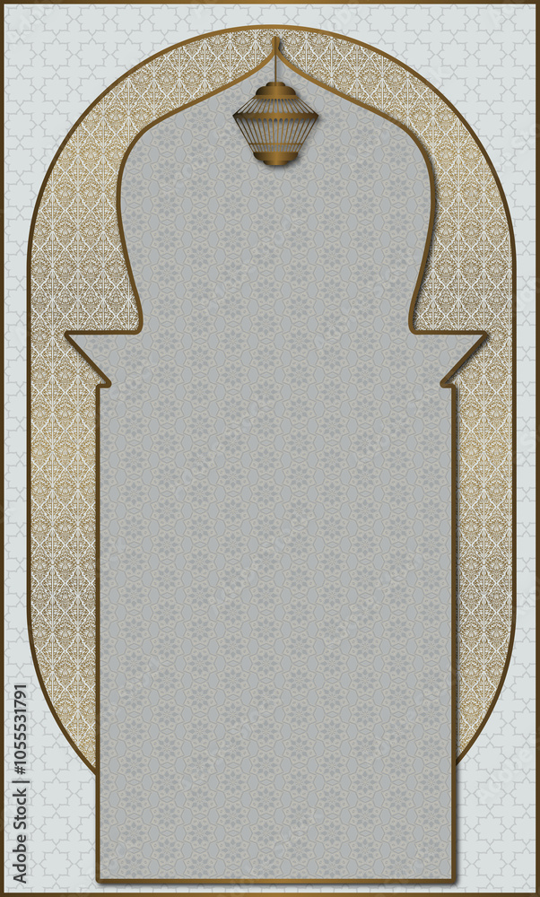 Muslim prayer rug illustration design. Arab decorative ornament. textile products Muslim prayer rug illustration design. Arab decorative ornament. textile products
