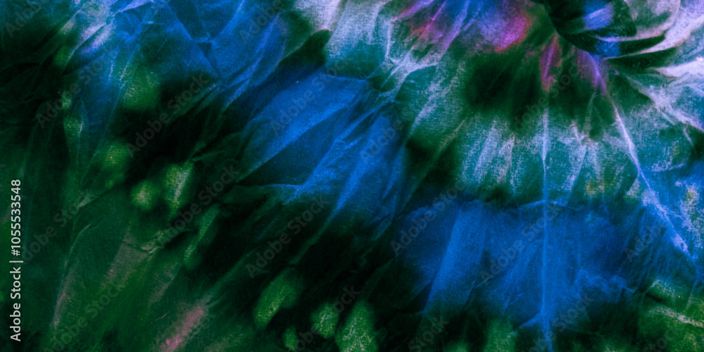 Obraz premium Colourful Bleached Textile. Dirty Art Pattern.