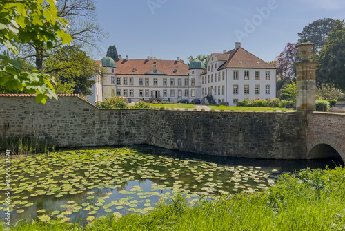 Die Wasserburg, Schloß Hünnefeld im Osnabrücker Land, Bad Essen