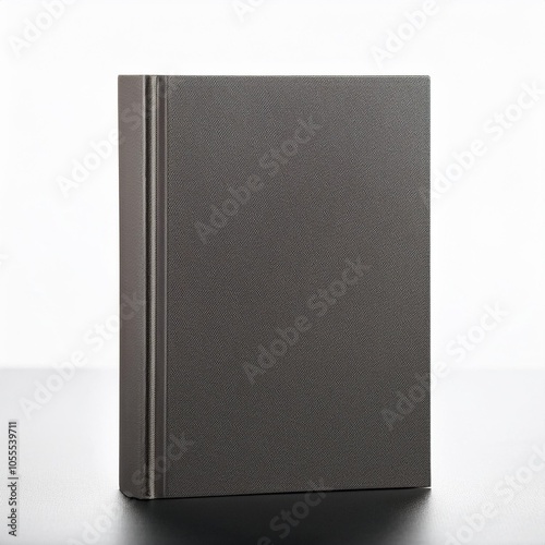 blank book cover on white background