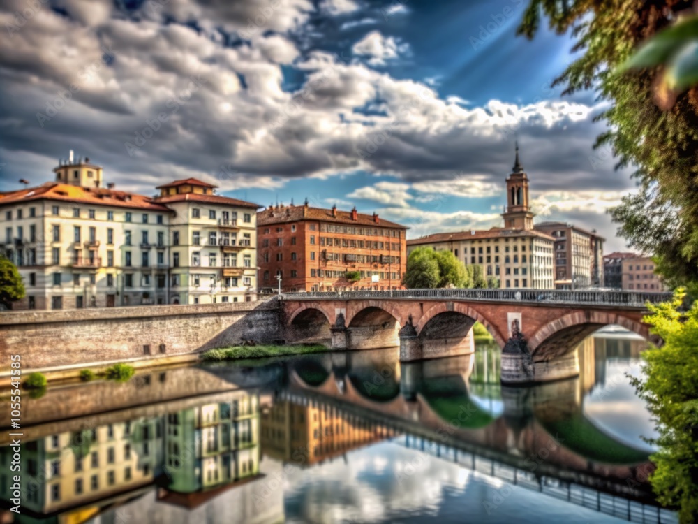 Stunning Ponte Vittorio in Turin, Italy with High Depth of Field for Captivating Landscape Photography Stunning Ponte Vittorio in Turin, Italy with High Depth of Field for Captivating Landscape Photography