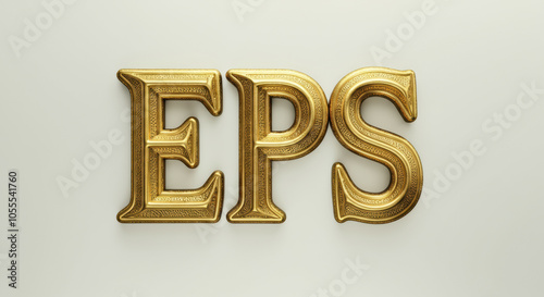 Gold text design eps concept for elegant graphic art and branding