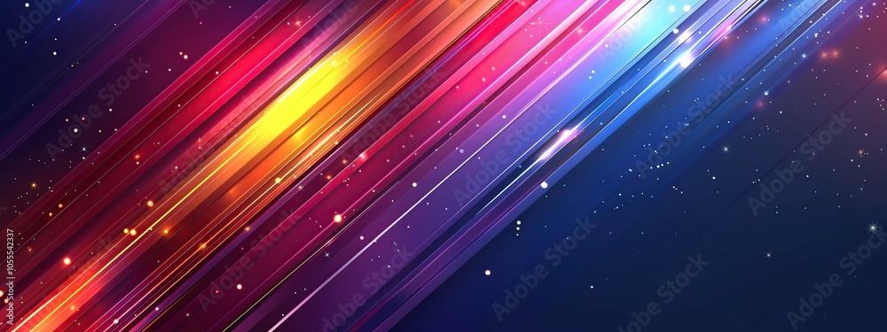 Obraz premium Abstract Background with Diagonal Lines and Glowing Effects